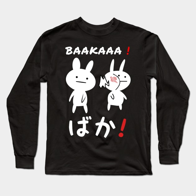 Anime Baka Manga slap Long Sleeve T-Shirt by syanart